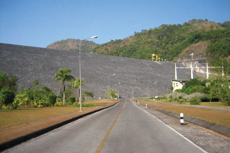 Construction of Thailand’s concrete-faced rock-filled Vajiralongkorn Dam began in 1979 and took five years to complete.