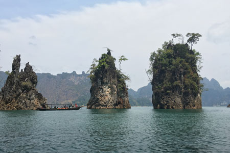 The reservoir behind Thailand’s Rajjaprabha Dam was originally known as Cheow Lan Lake before being renamed Rajjaprabha - or “the light of the kingdom” - in 1987 in celebration of the king’s 60th birthday.