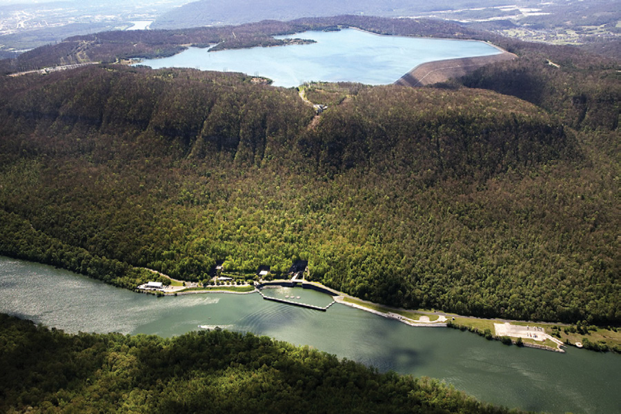 The 1,652-MW Racoon Mountain pumped hydro storage scheme on the Tennessee River in the U.S. is the largest hydroelectric facility operated by the Tennessee Valley Authority.