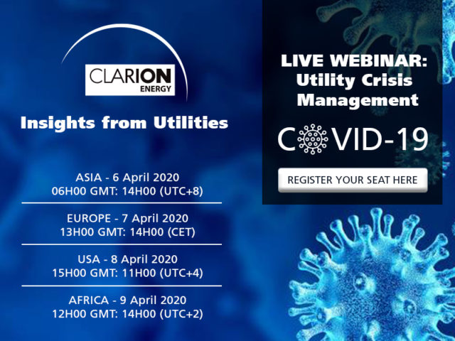 Live webinar series — COVID-19: Utility Crisis Management