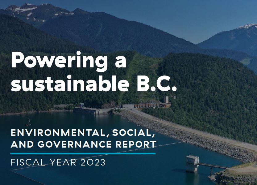 BC Hydro releases inaugural ESG report