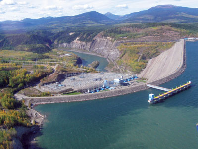 Canada utility seeks information on spillway work for W.A.C. Bennett Dam