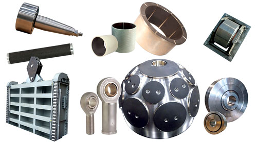 Example of self-lubricating bearing types for hydro. (Photo/Kamatics)