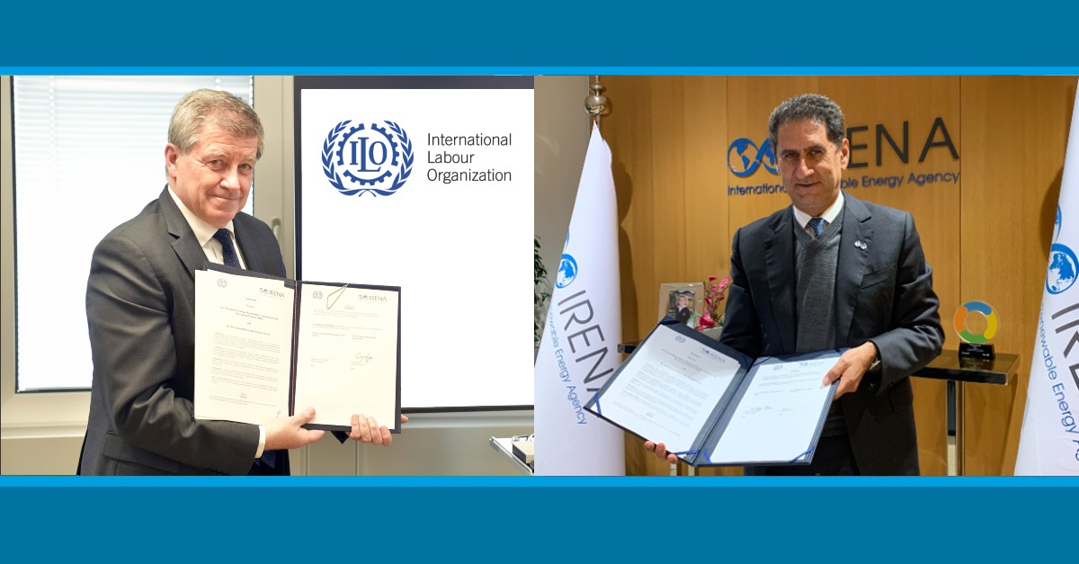 IRENA and International Labour Organization to cooperate on energy employment