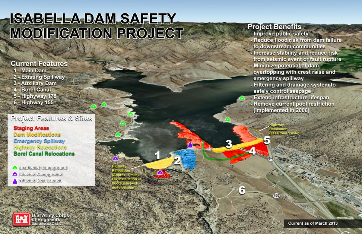 Corps completes Lake Isabella dam safety work, begins refilling