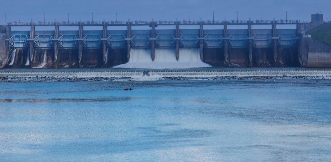 Repairs under way at Lake Livingston Dam to address erosion caused by high-impact flows