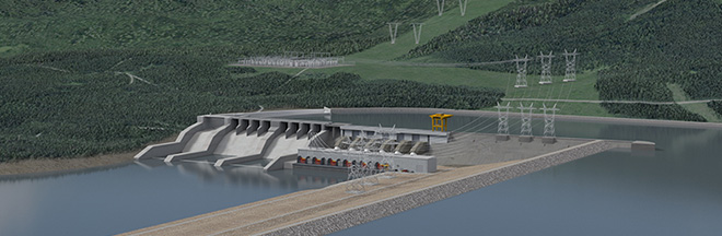 BC Hydro’s Site C earthfill dam complete